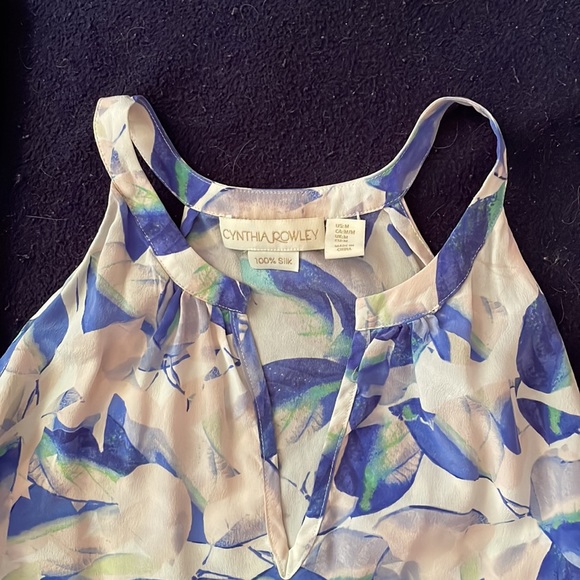 Cynthia Rowley 100% Silk Tank Top - Picture 2 of 10